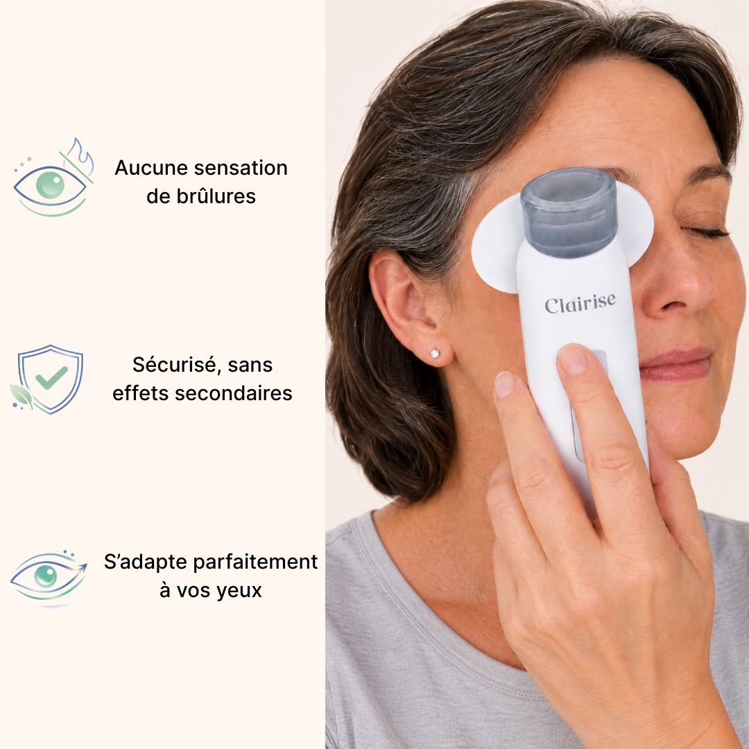 Soulagez vos yeux secs et irrités en 5 minutes par jour, sans gouttes