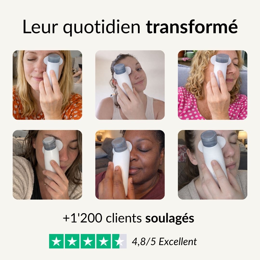 Soulagez vos yeux secs et irrités en 5 minutes par jour, sans gouttes